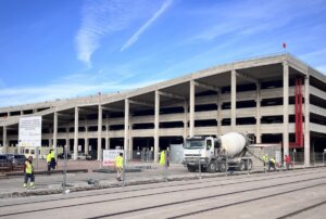 Estado de las obras para la planta solar fotovoltaica del dique Este en enero de 2024